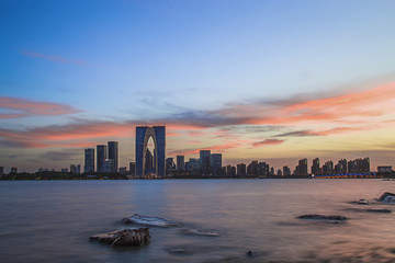 蘇州金雞湖晚霞