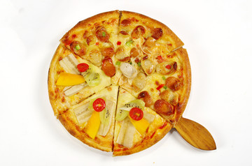 鸳鸯水果香肠Pizza