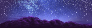 星空山體背景