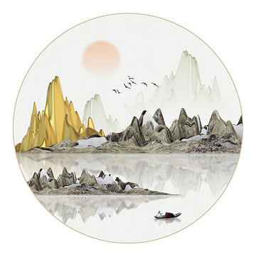 新中式立體水墨山水畫(huà)