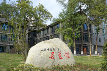 成都中医药大学名医馆石碑