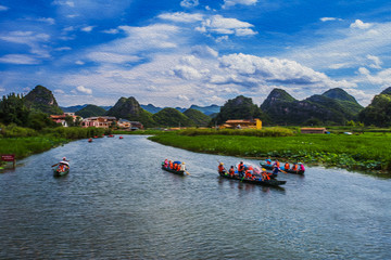 普者黑风景油画