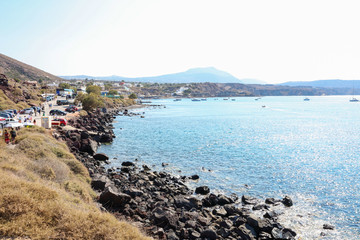 希腊圣托里尼岛红海滩