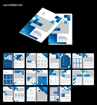 企业宣传画册indd设计模板