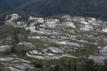 云南红河元阳梯田老虎嘴景点