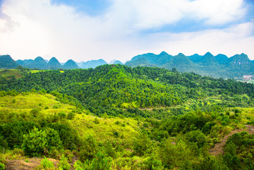 美丽的贵州荔波青山绿水