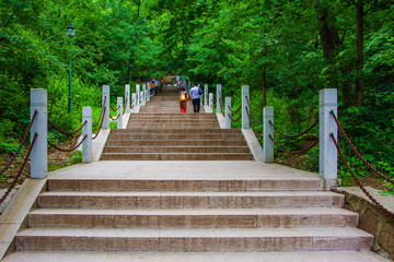 千山无量观上山石阶路