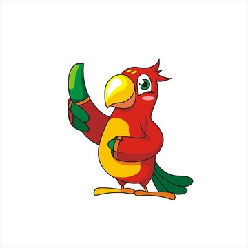 鸚鵡logo鸚鵡吉祥物