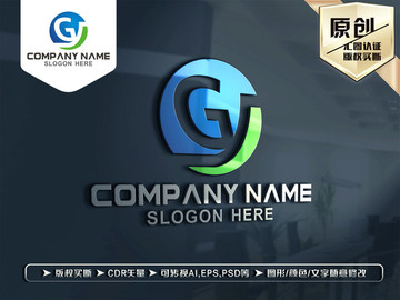 GY字母标志LOGO设计