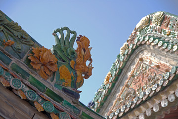 三原城隍庙寝宫琉璃构件