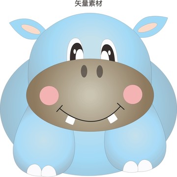 卡通河馬