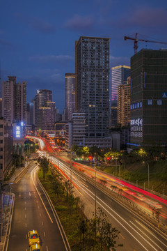 都市立交夜景