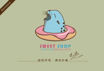 海豹甜甜圈logo