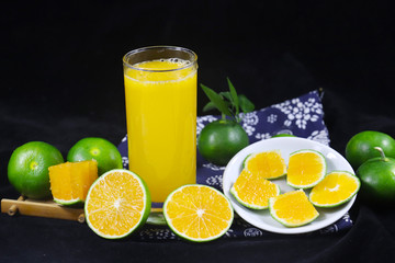 青皮蜜橘果汁