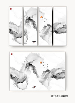 水墨畫(huà)軟膜天花