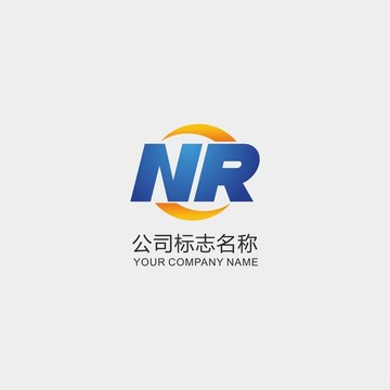 NR字母标志logo