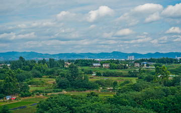 四川成都平原地貌