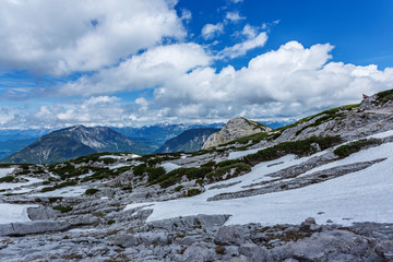 奥地利阿尔卑斯雪山风光