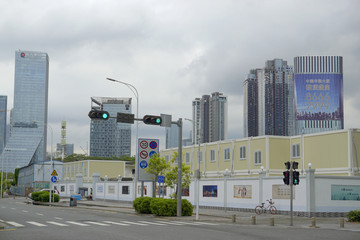 建设中的深圳后海中心区