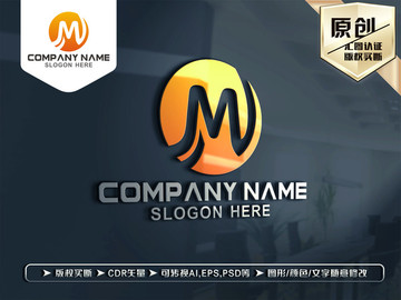 M字母LOGO设计