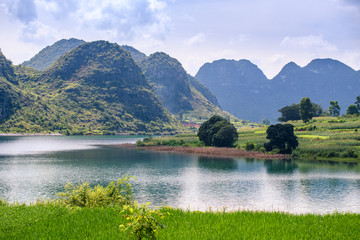 湖光山色田园风光