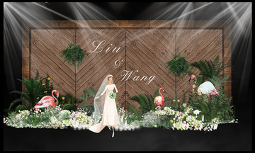 婚禮迎賓區(qū)效果圖
