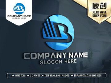 B字母标志LOGO设计