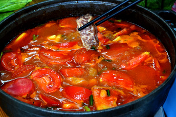 番茄牛肉锅