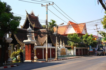 泰式尖顶古建筑