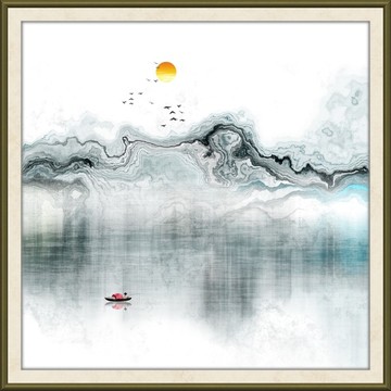 后現(xiàn)代裝飾畫新中式水墨畫