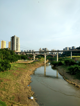 巴滨路江边风景