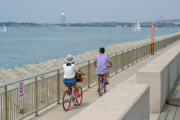 青岛海岸单车旅行