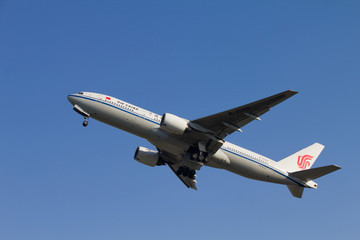 中国国际航空公司飞机起飞