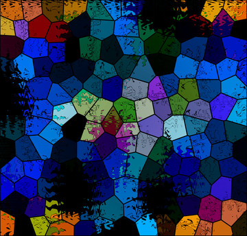 染色玻璃抽象地毯