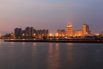 钦州白石湖公园夜景