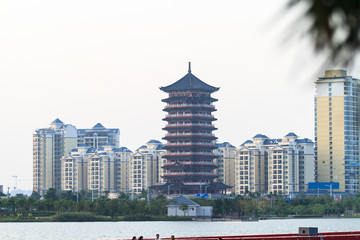 广西钦州和谐塔风景