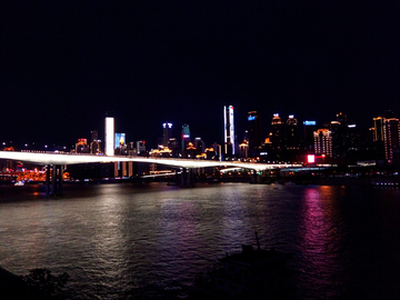 黄花园大桥夜色风景