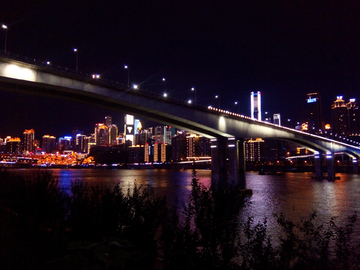 黄花园大桥夜色风景