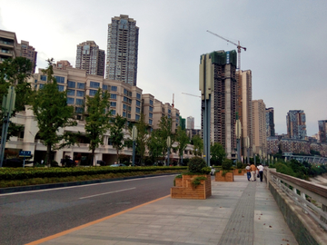 嘉陵江北滨路建筑风景