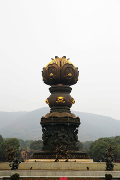 无锡灵山大佛寺九龙灌浴莲花瓣