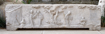古代人物浮雕石构件