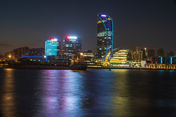 上海黄浦江夜景201807