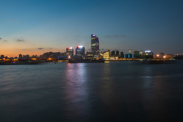 上海黄浦江夜景20180731