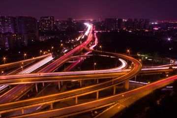 苏坡立交桥夜景