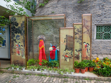 中式古典服装橱窗