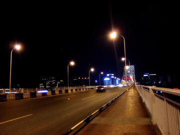 重庆朝天门长江大桥夜色风景