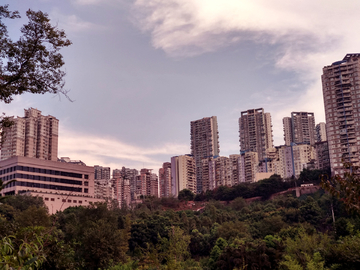 龙头寺公园黄昏风景