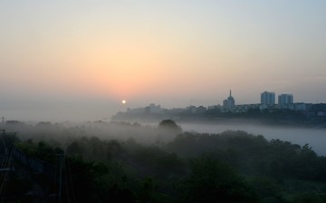 江景早晚霞