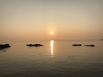 日出日落大海