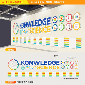 實驗室科學文化立體墻